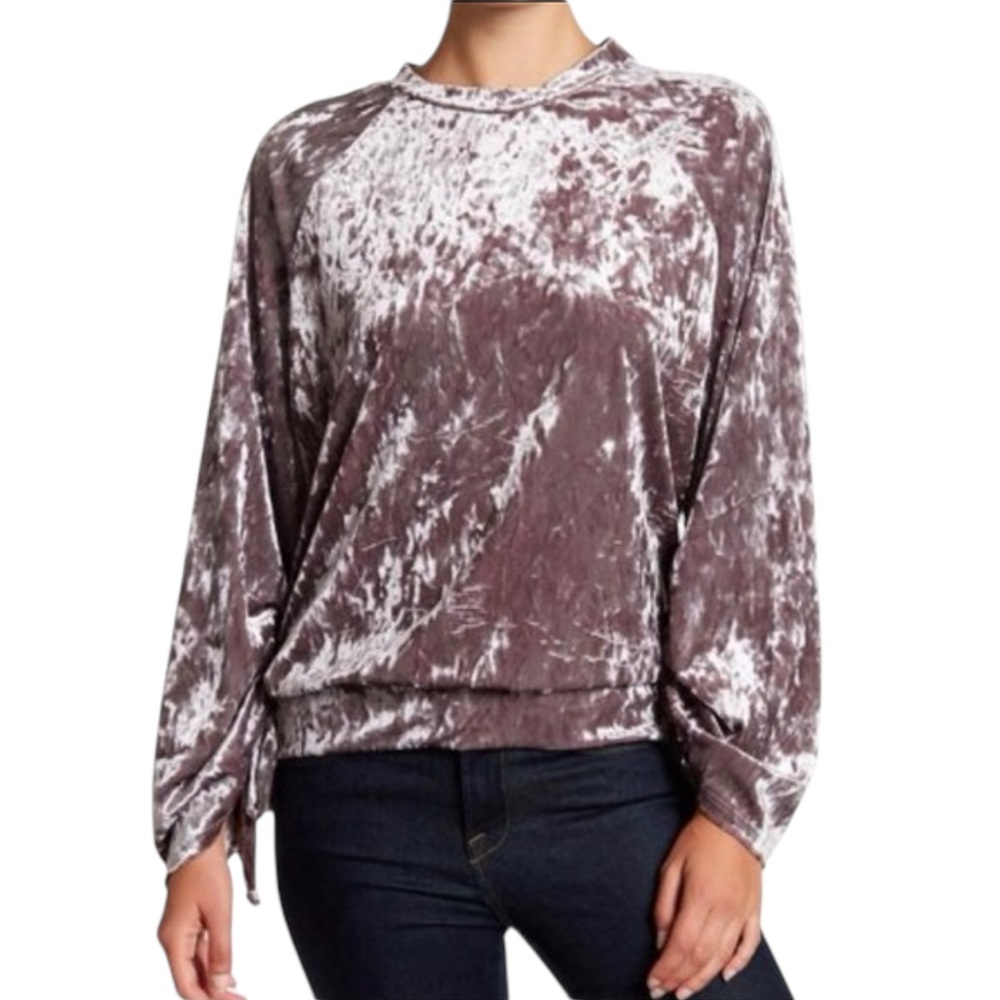 RO & DE || Woman’s Crushed Velvet sweater Sweatshirt Sz S